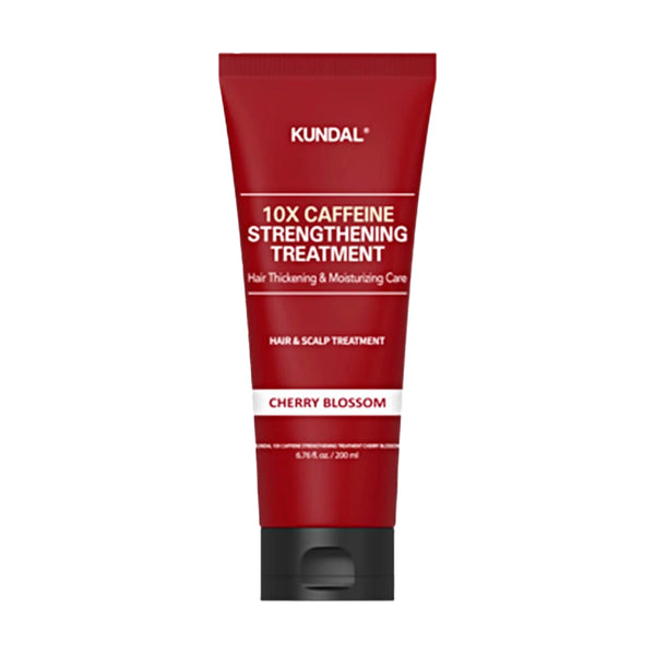 Stiprinošs matu kopšanas līdzeklis Kundal 10X Caffeine Strengthening Treatment Cherry Blossom