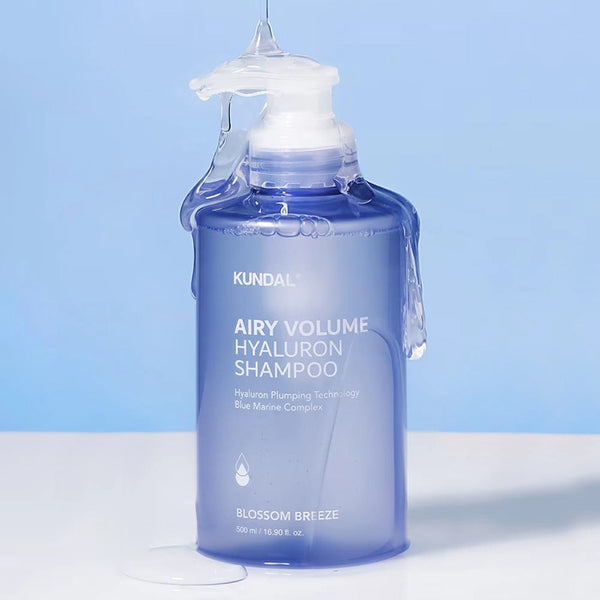 Увлажняющий шампунь для объема Kundal Airy Volume Hyaluron Shampoo Blossom Breeze