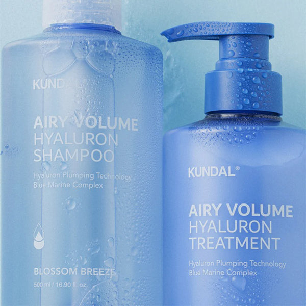 Увлажняющий шампунь для объема Kundal Airy Volume Hyaluron Shampoo Blossom Breeze