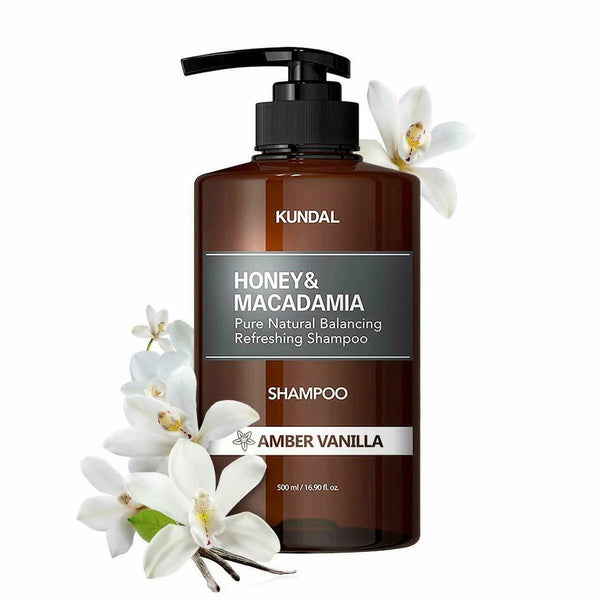 Натуральный питательный шампунь Kundal Honey & Macadamia Amber Vanilla