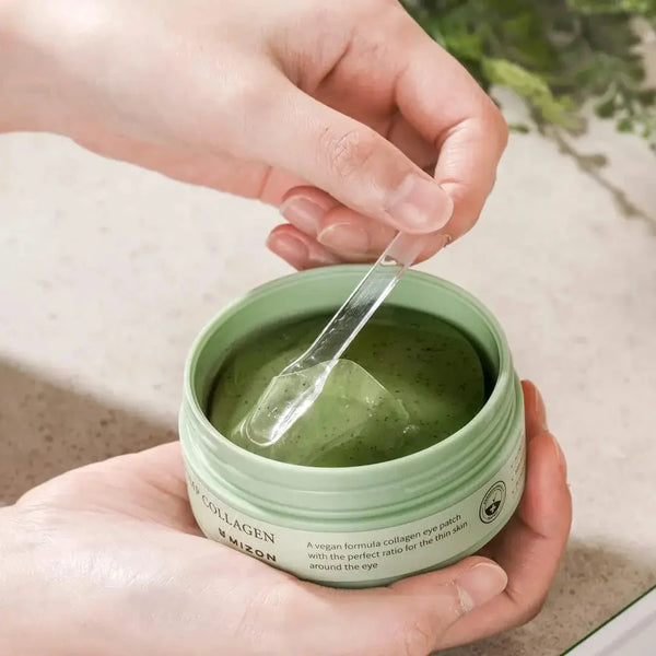 Spilventiņi ādai ap acīm ar fitokolagēnu MIZON Phyto Plump Collagen Eye Gel Patch