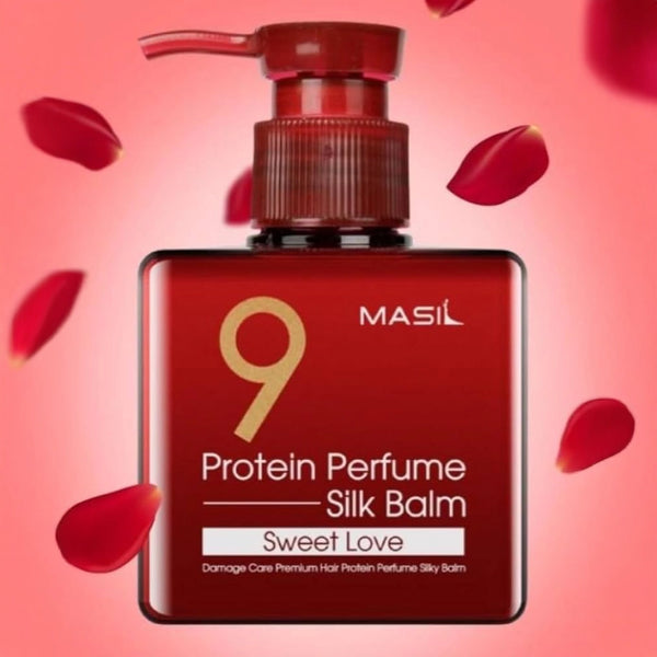 Nenoskalojams proteīna balzams matiem Masil 9 Protein Perfume Silk Balm Sweet Love
