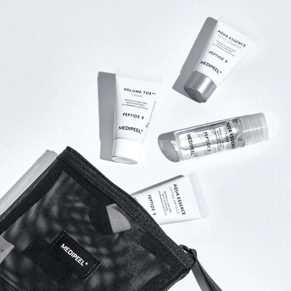 Miniatūru komplekts ādas elastībai Medi-Peel Peptide 9 Aqua Essence Trial Kit