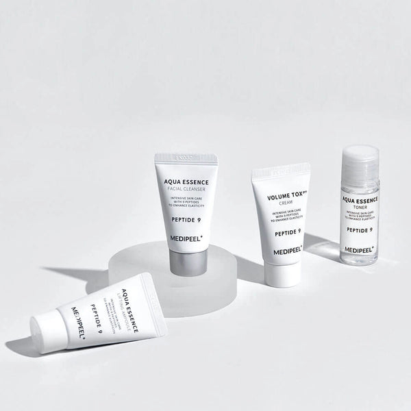 Miniatūru komplekts ādas elastībai Medi-Peel Peptide 9 Aqua Essence Trial Kit