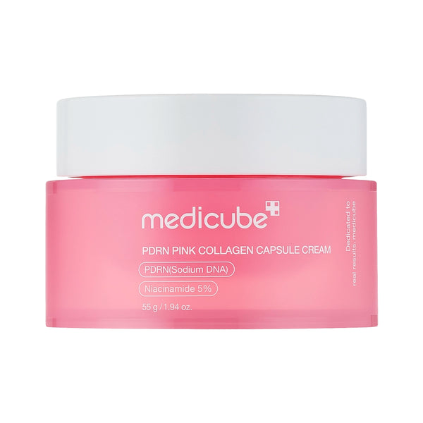 Kapsulu liftinga krēms ādas tvirtumam Medicube PDRN Pink Collagen Capsule Cream