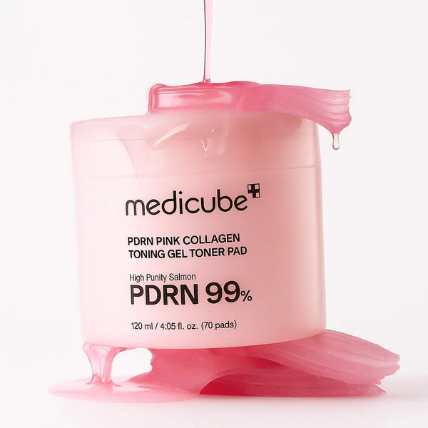 Гелевые тонер-пэды Medicube PDRN Pink Collagen Toning Gel Toner Pad