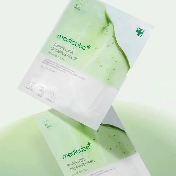 Ultraplāna nomierinoša auduma maska ar centellu Medicube Super Cica Calming Mask