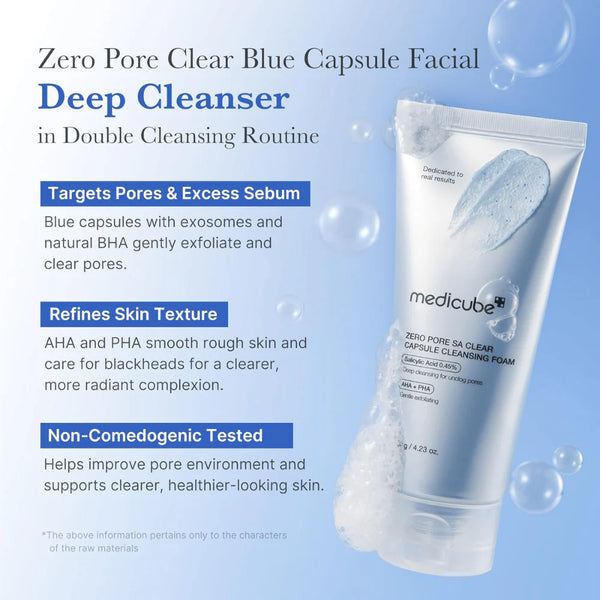 Очищающая капсульная пенка medicube Zero Pore Clearing Capsule Cleansing Foam