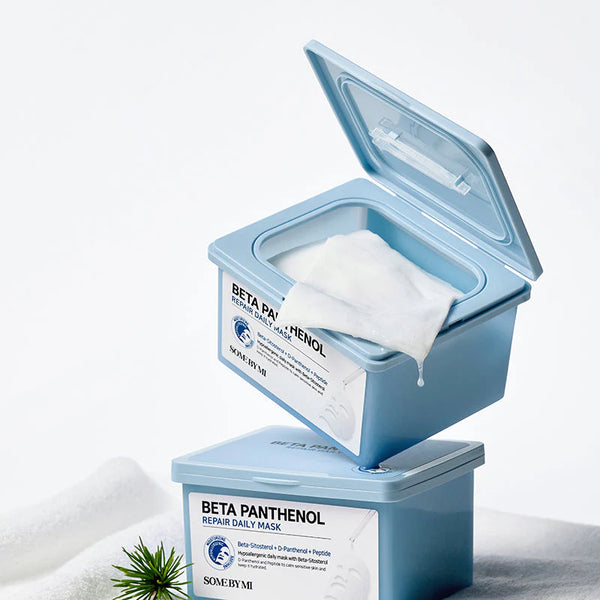 Atjaunojošu auduma masku komplekts ar pantenolu Some By Mi Beta Panthenol Repair Daily Mask