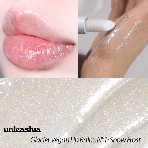 Веганский блеск-бальзам для губ с кристальным сиянием UNLEASHIA Glacier Vegan Lip Balm