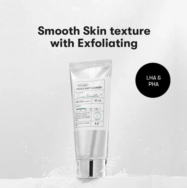 Putiņas dziļai ādas attīrīšanai ar mikroadatām VT Cosmetics Reedle Shot Cleanser