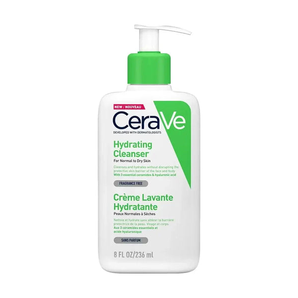 Mitrinošs un ādu attīrošs krēmveida gels CERAVE hydrating cleanser
