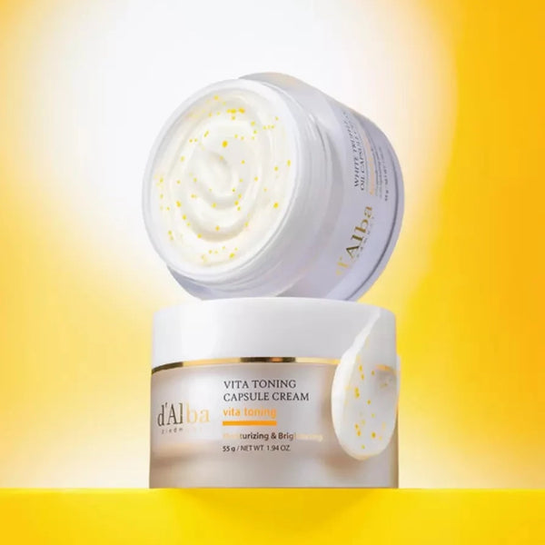 Tonizējošs kapsulu krēms d'Alba Vita Toning Capsule Cream