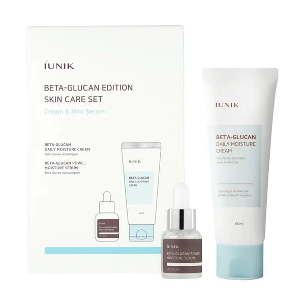 Komplekts sejas mitrināšanai ar beta glikānu iUNIK Beta Glucan Edition Skin Care Set