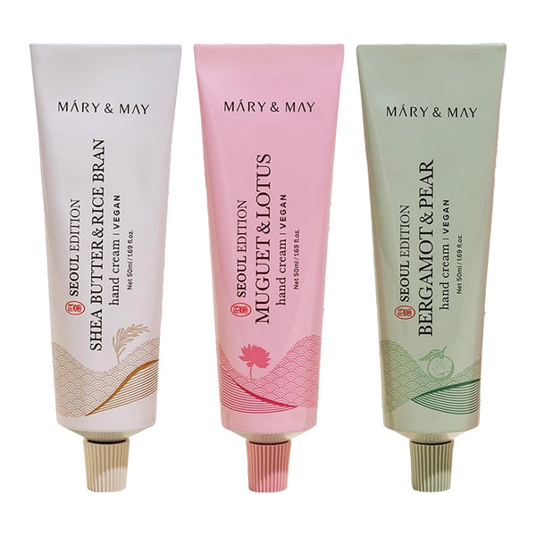 Roku krēmu komplekts Mary&May Seoul Edition Hand Cream Trio Set