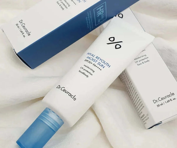 Saules aizsargkrēms ar hialuronskābi Dr.Ceuracle Hyal Reyouth Moist Sun SPF 50+ PA++++