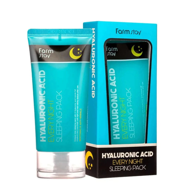 Mitrinoša nakts maska ar hialuronskābi FarmStay Hyaluronic Acid Every Night Sleeping Pack