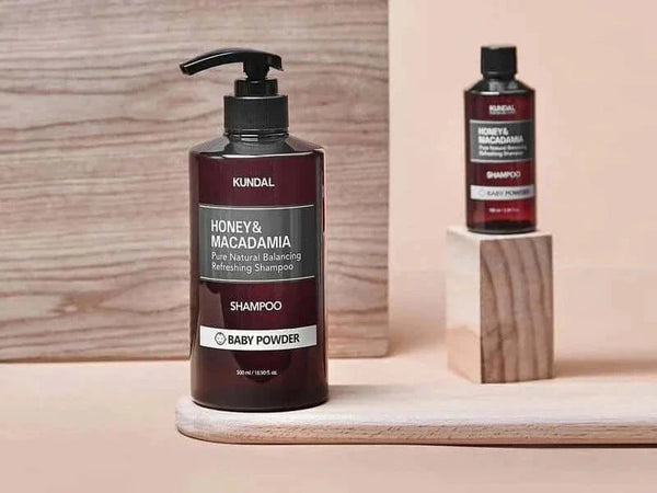 Matu šampūns KUNDAL Honey & Macadamia Shampoo Baby Powder